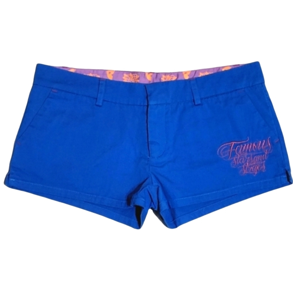 Famous Stars & Straps Blue Shorts Women's Size 5